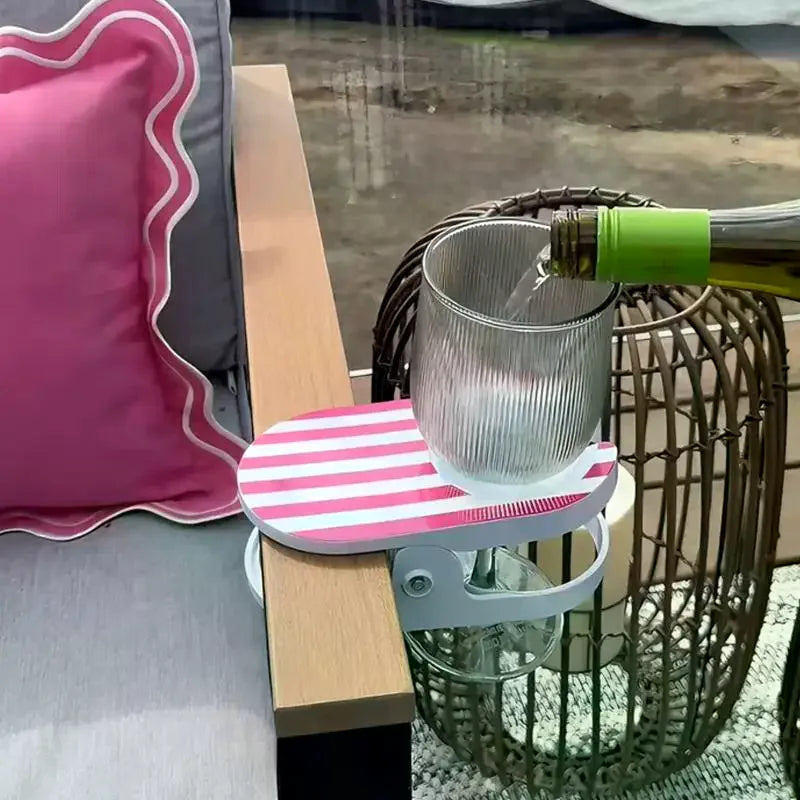 Clip-On Drink Holder – Beach Chair & Desk Cup Clamp Clip-On Cup Holder Axl