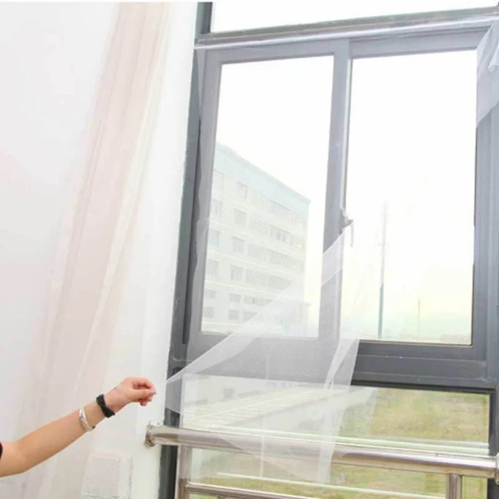 Self-Adhesive DIY Mosquito Window Screen Mesh – 2 Sizes Window Insect Screen Axl