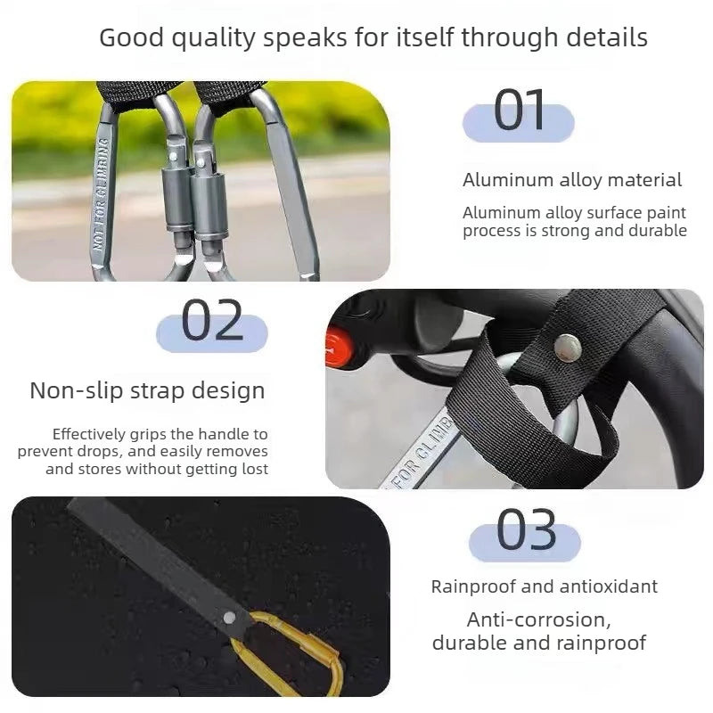 Aluminum Alloy Handlebar Hook – No-Drill Bike & Scooter Clip Handlebar Hook Clip Axl