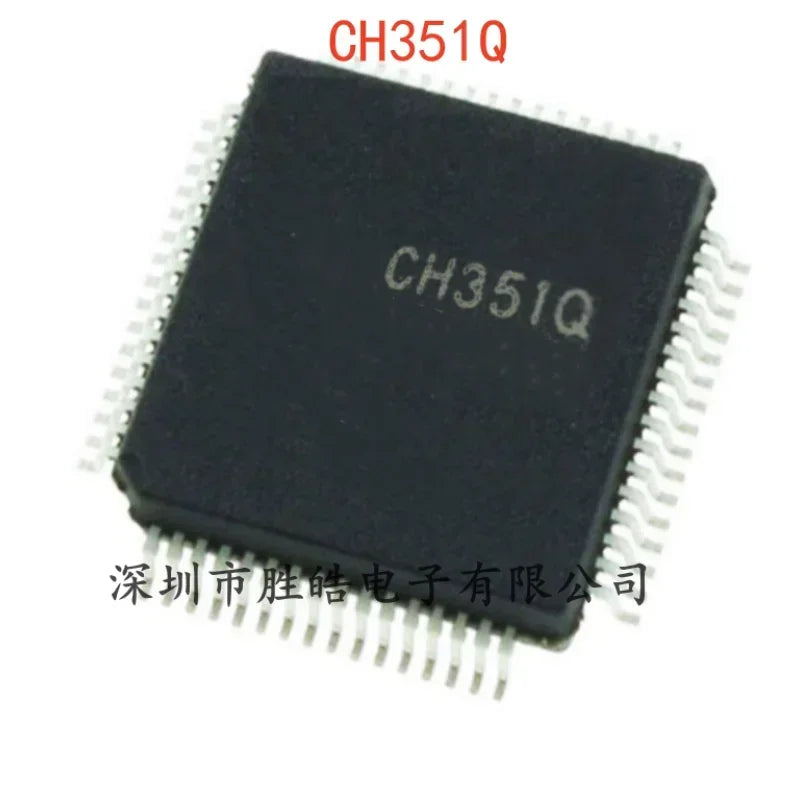 CH351Q PCI Bus Dual Serial & Print Port IC Chip LQFP-64 5-Pack Integrated Circuit Chip Axl Default Title