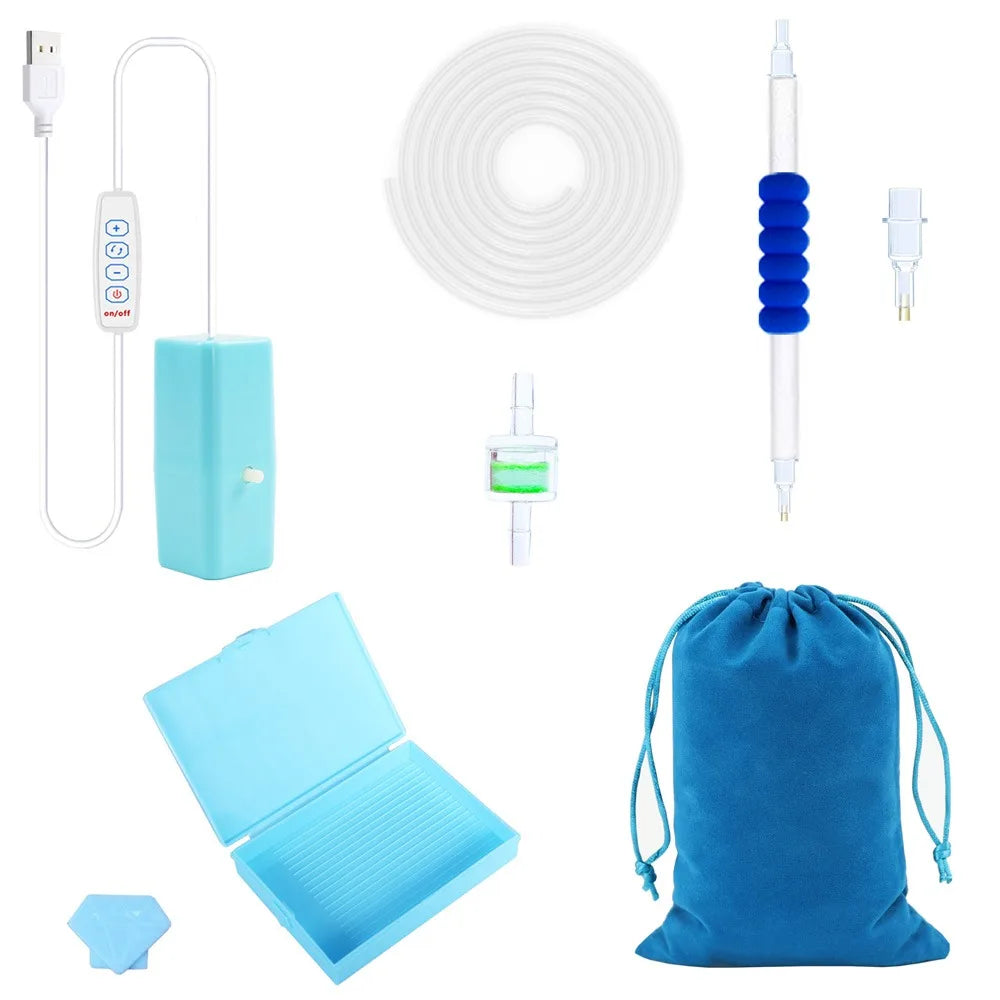 Electric Vacuum Diamond Painting Pen Kit – USB Suction Tool Diamond Painting Tool Axl Blue-A