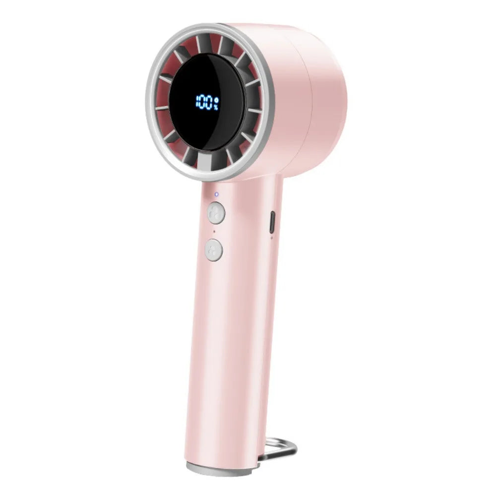 Portable Ice Pack Cooling Fan – 5-Speed USB Handheld Fan Handheld Cooling Fan Axl Style 2 Pink