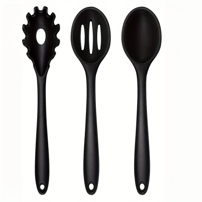 Silicone Cooking Spoon Set – Heat-Resistant, Non-Stick Safe Silicone Spoon Set Axl