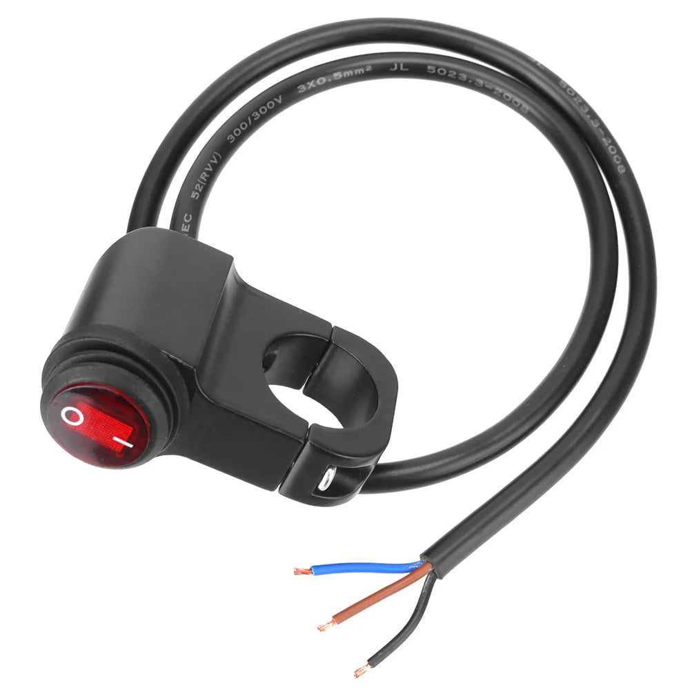 Waterproof 12V Motorcycle Handlebar Headlight On/Off Switch Motorcycle Handlebar Switch Axl Single switch