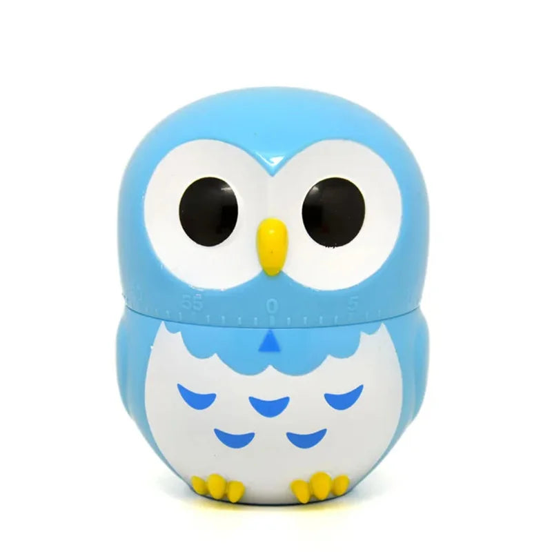 Cartoon Owl Mechanical Kitchen Timer – Cooking & Baking Mechanical Kitchen Timer Axl Blue