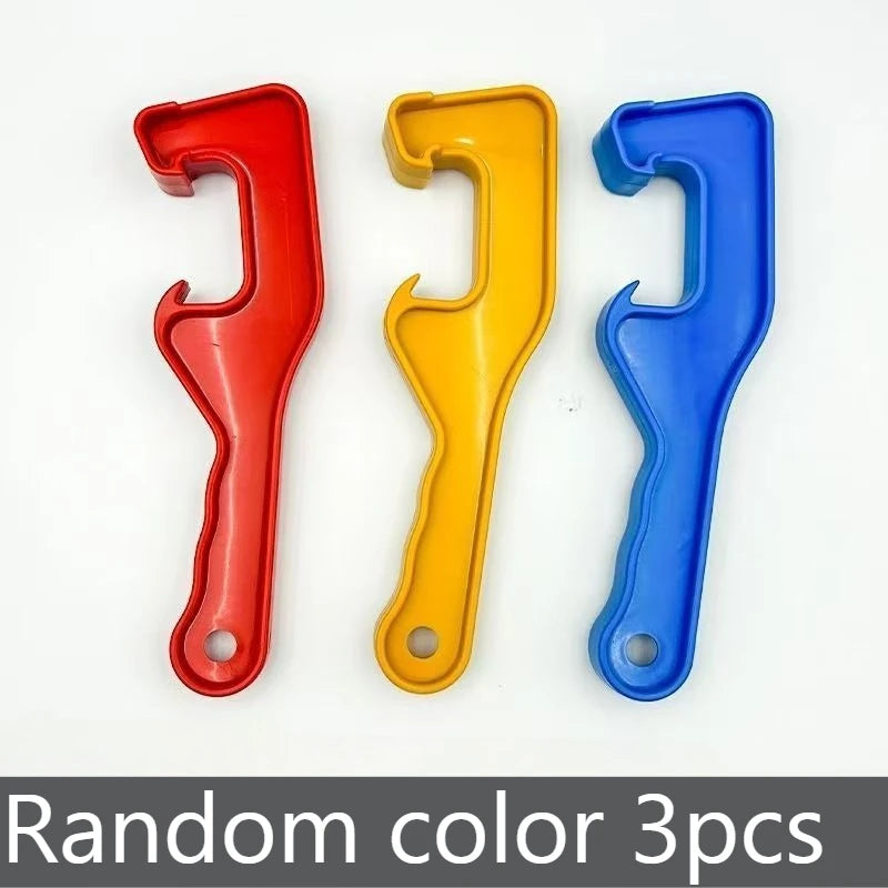 3-Pack Plastic Paint Can Opener Wrench – 5-Gallon Lid Tool Paint Can Opener Axl Random color 3pcs