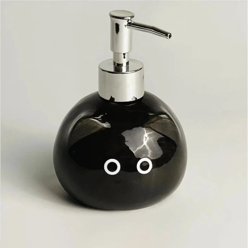 Ceramic Cat Soap Dispenser – Cute Press Pump Bottle Soap Dispenser Axl Black