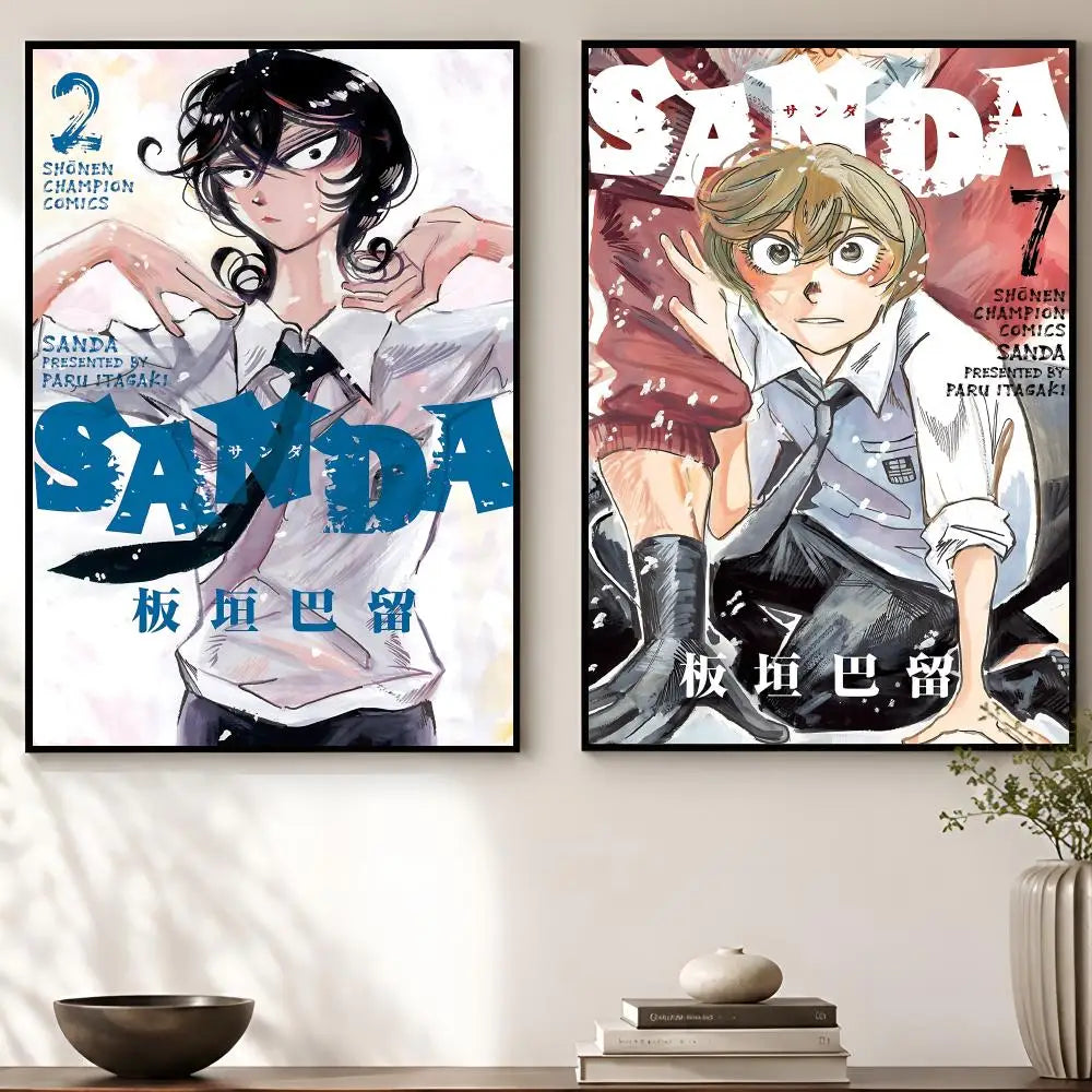 Anime SANDA HD Waterproof Self-Adhesive Wall Poster | Room Decor Anime Wall Poster Axl