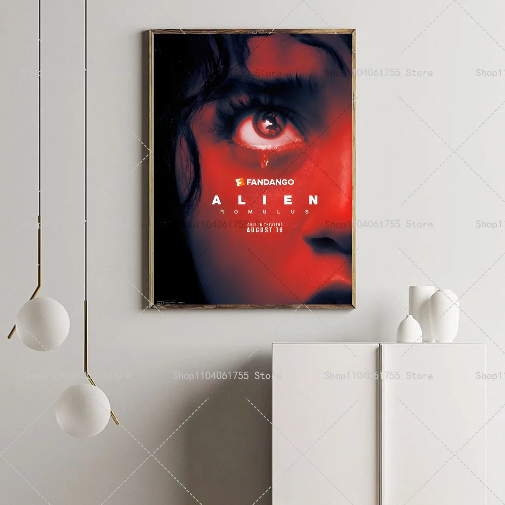 Alien Romulus 2024 Movie Poster | Self-Adhesive Wall Art Movie Wall Poster Axl