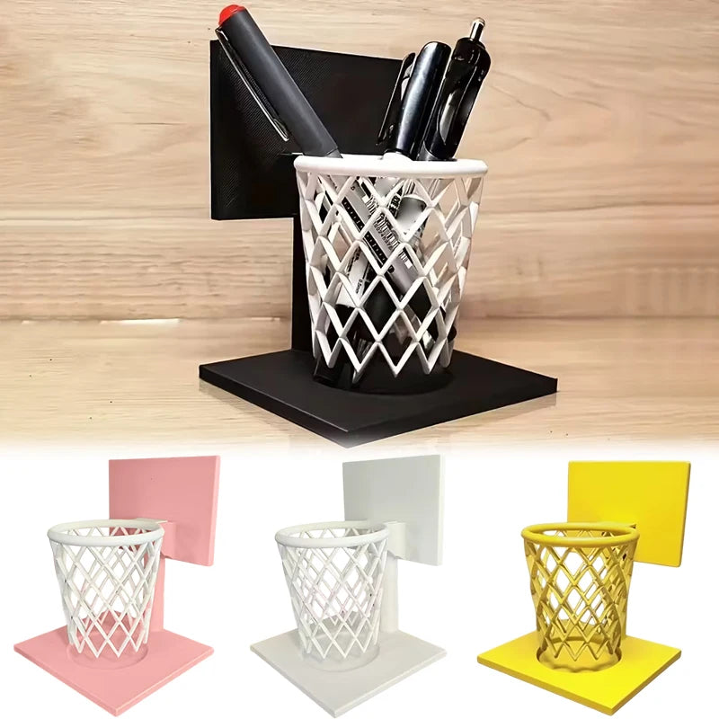Basketball Hoop Pen Holder Desktop Organizer | Fun Desk Decor Desktop Pen Holder Axl