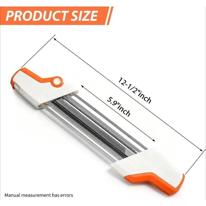 2-in-1 Chainsaw Chain File Sharpener Kit 4.8mm Whetstone Chainsaw Sharpener Kit Axl
