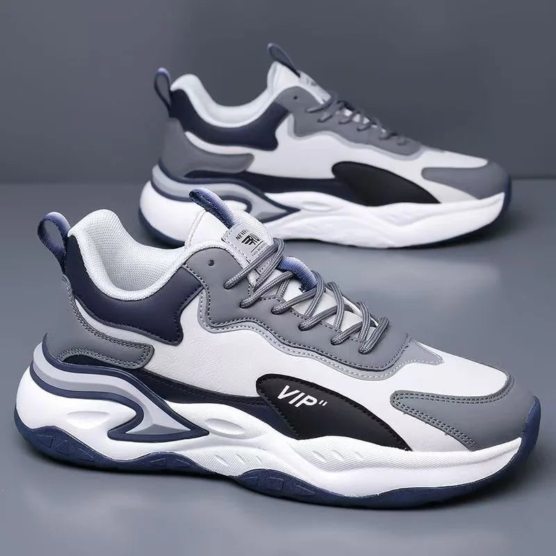 Men's Wear-Resistant Lace-Up Casual Sneakers | Anti-Slip Men's Casual Sneakers Axl