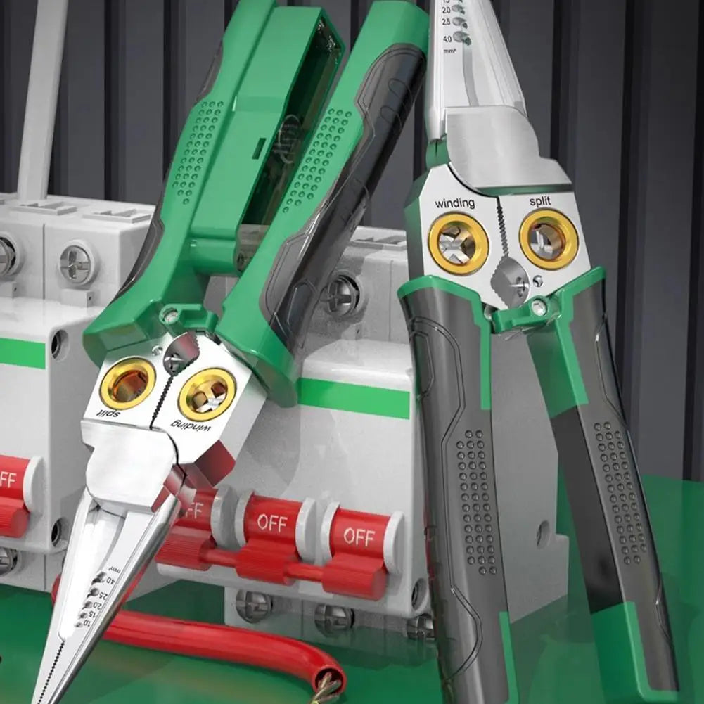 KITPIPI 8-in-1 Wire Stripper Crimping Cutting Plier Tool Wire Stripper Plier Axl