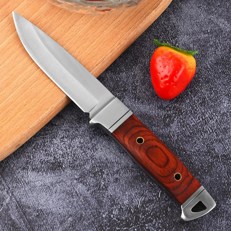 Forged Boning Knife Wood Handle & Sheath | Meat Cleaver Tool Boning Knife Axl