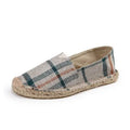 Men's Linen Canvas Slip-On Loafers – Breathable Casual Flats Canvas Slip-On Loafers Axl Beige-blue 43