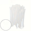Heavy-Duty Screw Hole Zip Ties – Self-Locking Organizer Straps Cable Zip Ties Axl White