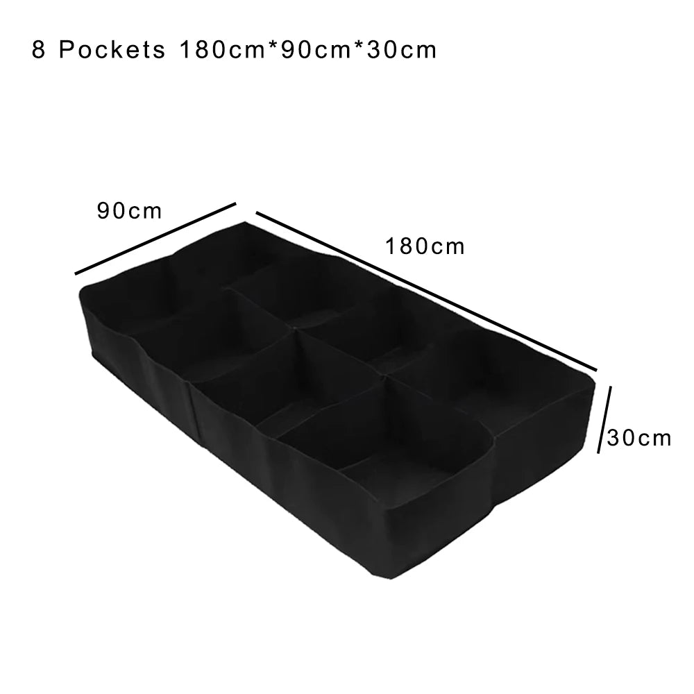 Felt Raised Garden Bed Grow Bags – 4 & 8 Pocket Planter Garden Grow Bags Axl 8 Pockets L