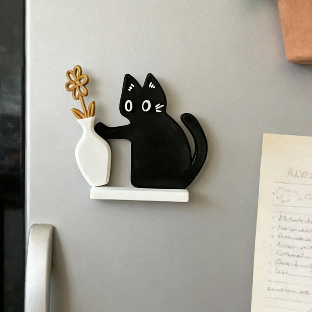 Cat Whisker Holder Fridge Magnet – Cute Acrylic Magnetic Ornament Fridge Magnet Axl