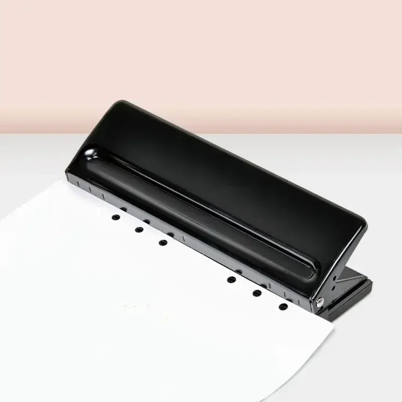 Adjustable 6-Hole Manual Punch – Ledger, Binder & Certificate Manual Hole Punch Axl