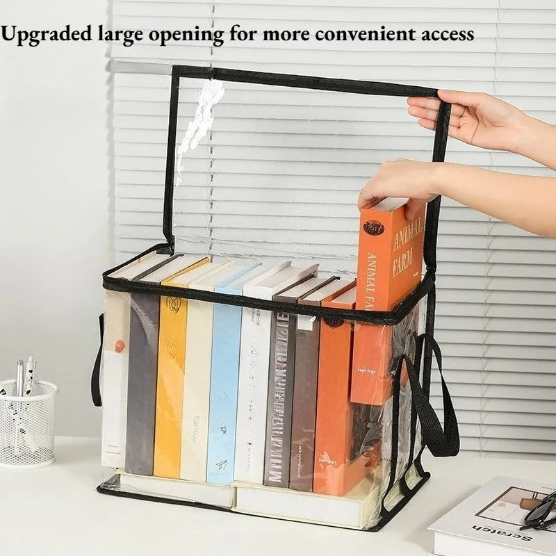 3-Pack Transparent Flip-Top Storage Boxes – Large Organizer Bins Storage Organizer Bins Axl