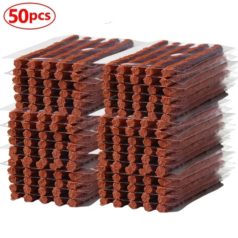 Natural Rubber Tire Repair Strips – Car, Bike & Motorcycle Tire Repair Strips Axl 50pcs