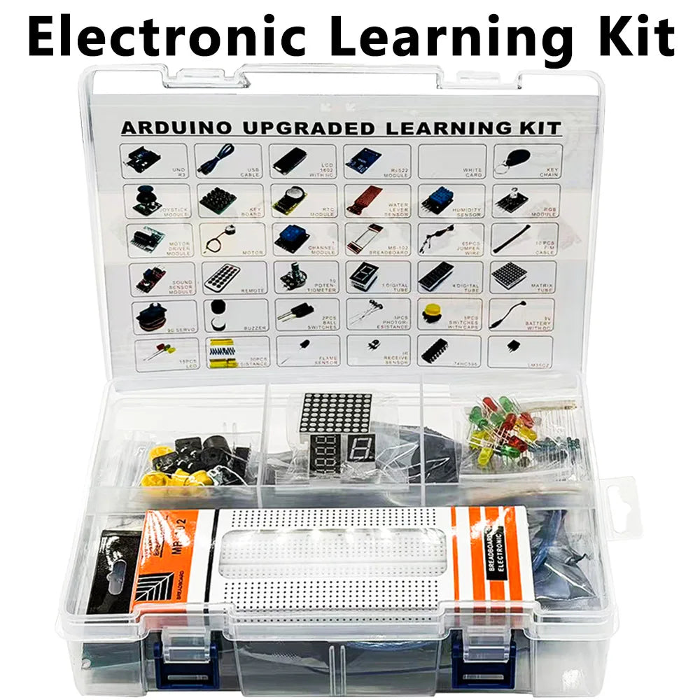 Arduino UNO R3 Starter Kit – 830 Breadboard, LCD & DHT11 Electronics Starter Kit Axl