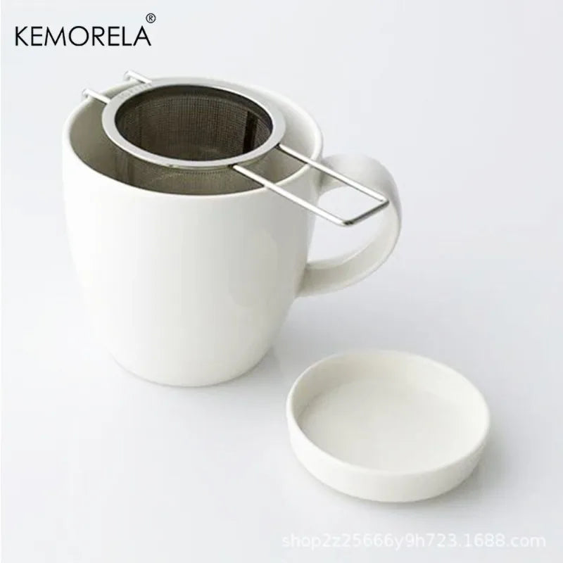 Collapsible Stainless Steel Tea Strainer with Lid | KEMORELA Tea Strainer Axl