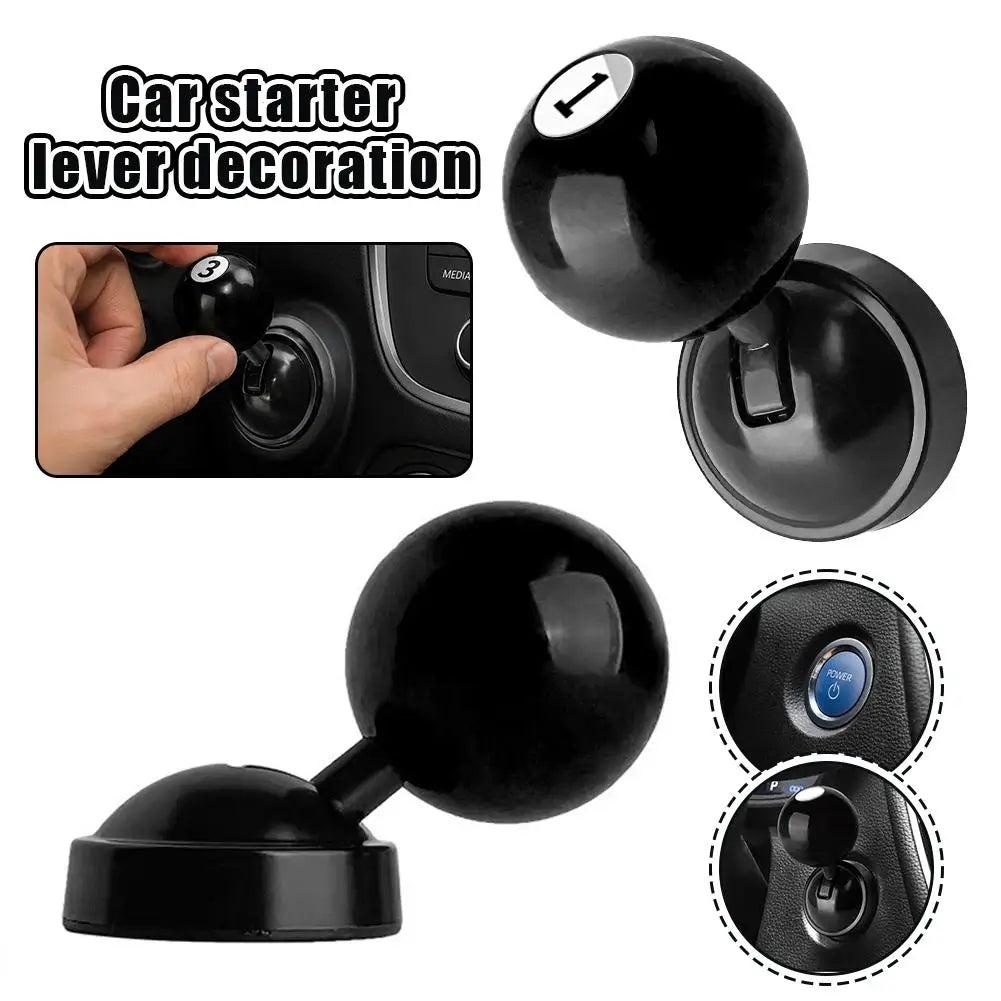 Pool Ball Push-to-Start Button Cover | Metal & ABS Car Decor Car Button Cover Axl