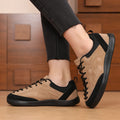 Women's Barefoot Sneakers – Wide Toe Zero Drop Canvas Shoes Barefoot Sneakers Axl Dark Khaki 42