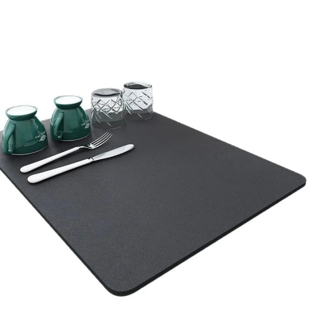 Absorbent Dish Drying Mat – Non-Slip Kitchen Counter Mat S/M/L Dish Drying Mat Axl