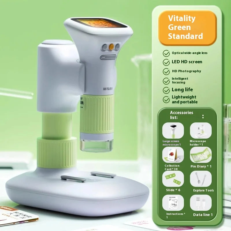 Kids' Portable Handheld Optical Microscope – Up to 500X Magnification Kids Optical Microscope Axl