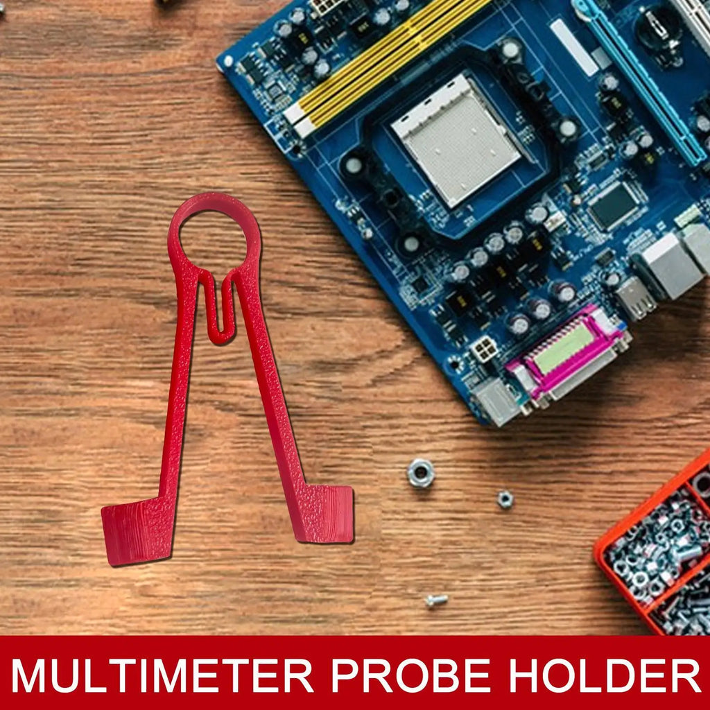 Multimeter Probe Holder – One-Handed Test Lead Clamp Tool Multimeter Probe Holder Axl