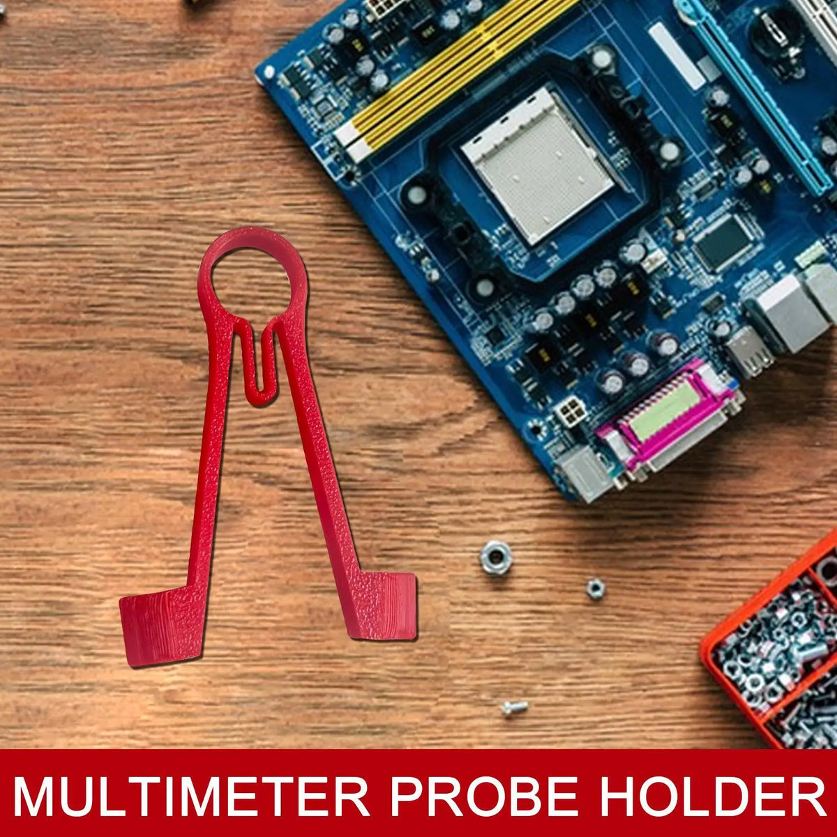 Multimeter Probe Holder – One-Handed Test Lead Clamp Tool Multimeter Probe Holder Axl