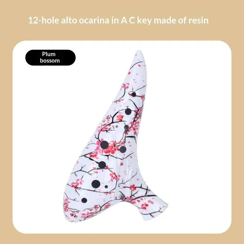 12-Hole Alto C Ocarina – Resin Wind Instrument for Beginners Wind Instrument Axl 4