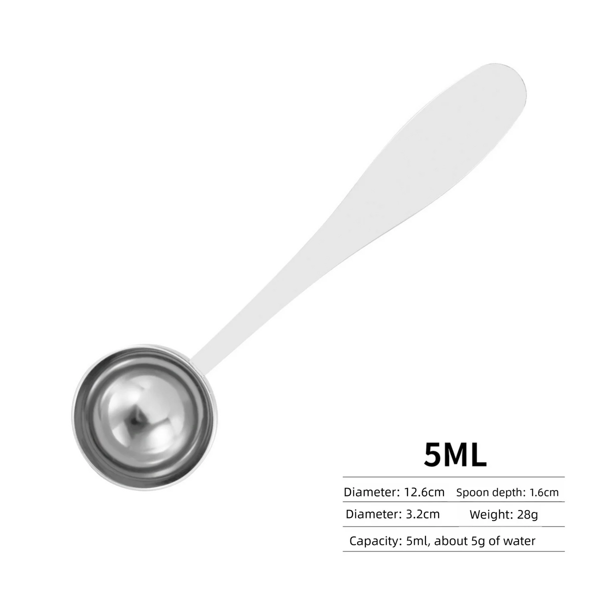 Stainless Steel Gram Measuring Spoons – 1g 3g 5g 10g Scoop Set Measuring Spoon Set Axl 5ml 5g