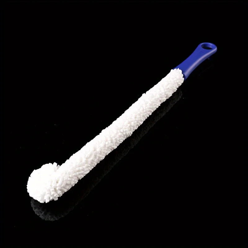Goblet & Wine Glass Cleaning Brush – Curved Pipe Scrubber Glass Cleaning Brush Axl Blue