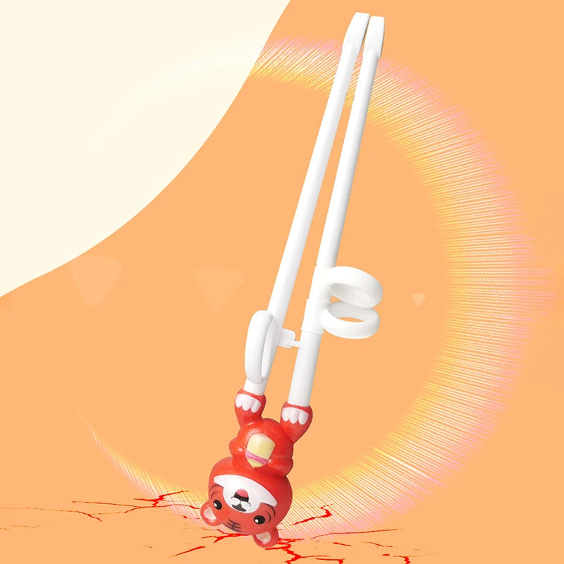 Kids Tiger Training Chopsticks – Reusable Children's Tableware Kids Training Chopsticks Axl