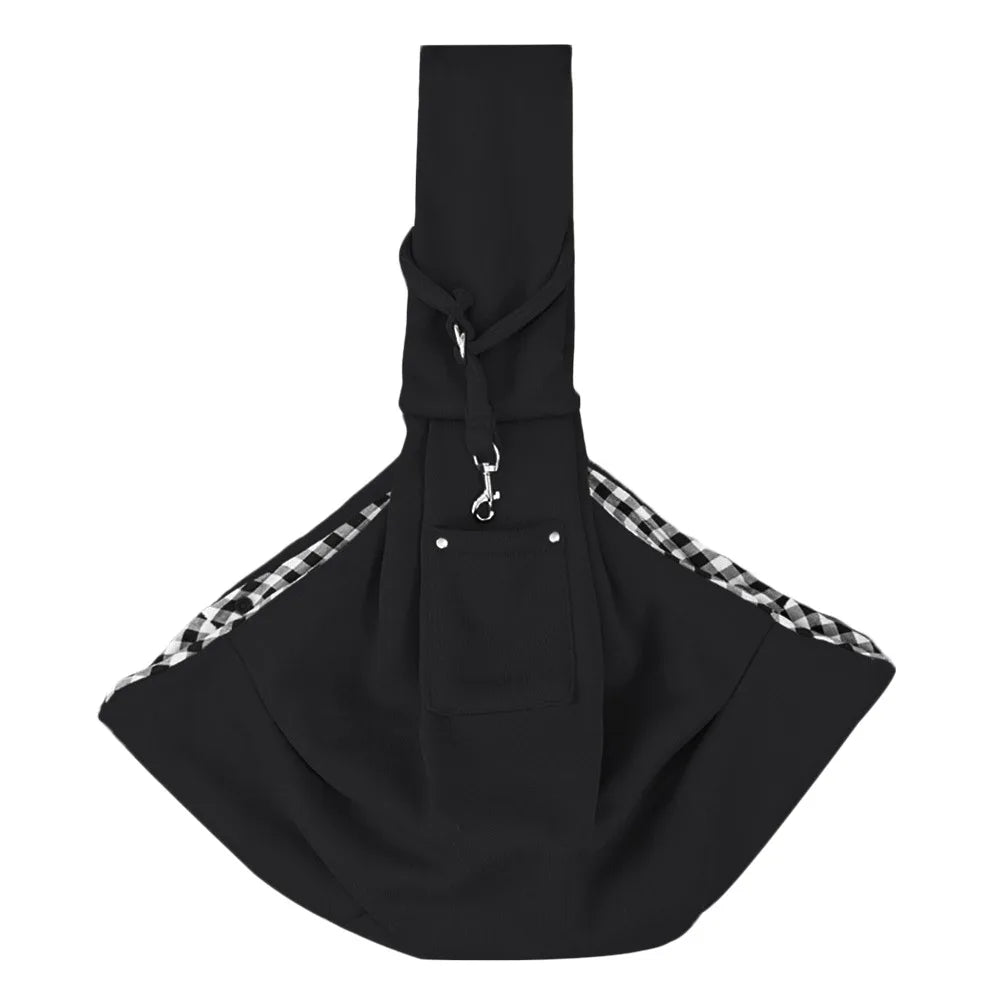 Pet Sling Carrier Bag – Crossbody Shoulder Bag for Dogs & Cats Pet Sling Carrier Axl Black