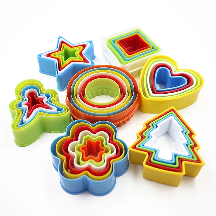 Cookie Cutter Mold Set – Circle, Heart, Star & Flower Shapes Cookie Cutter Mold Axl