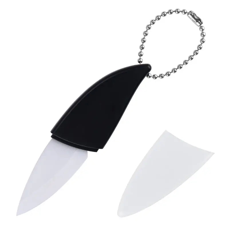 Ceramic Fruit Knife Set – Portable Mini Slicer with Cover Ceramic Fruit Knife Axl black
