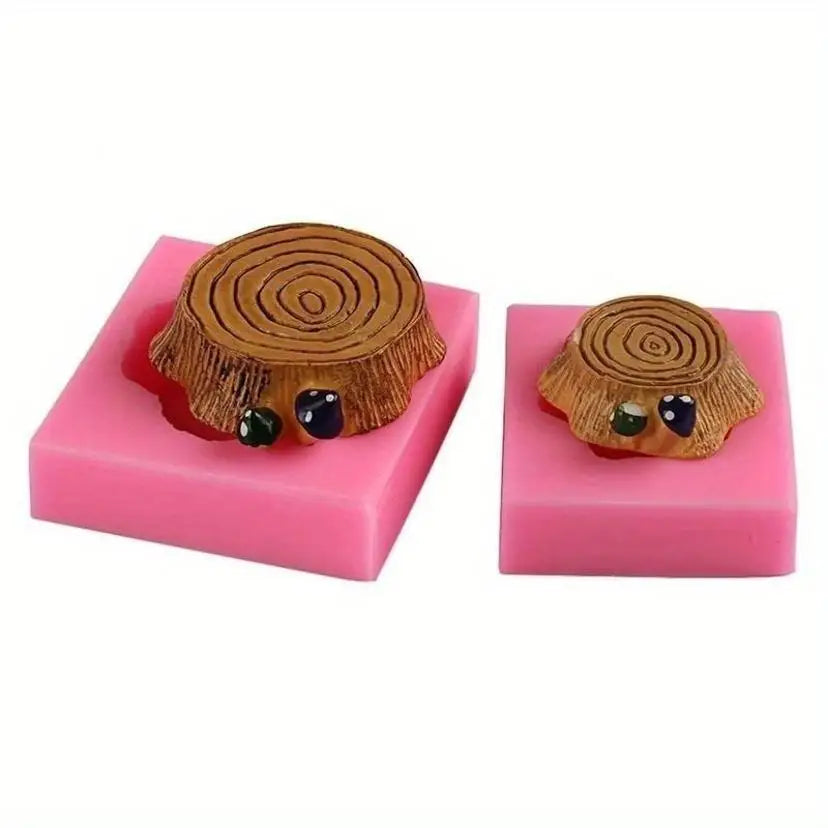 3D Tree Stump Silicone Fondant Mold – Cake & DIY Baking Silicone Fondant Mold Axl
