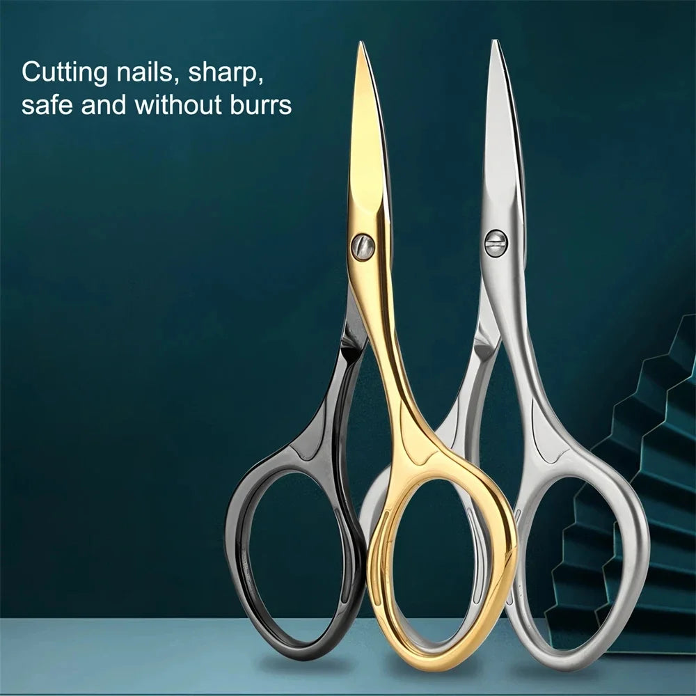 Stainless Steel Curved Nail Clippers & Hangnail Trimmer Nail Clipper Set Axl