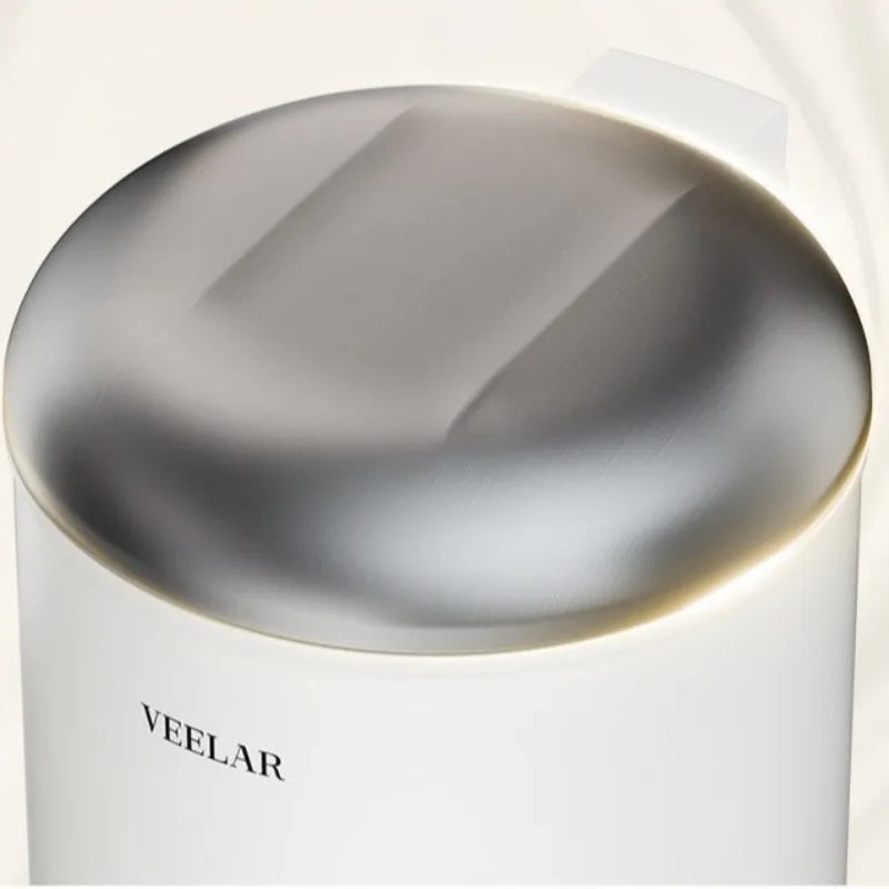 Pedal Trash Can with Lid – Round Metal Bin 10L & 15L Pedal Trash Can Axl