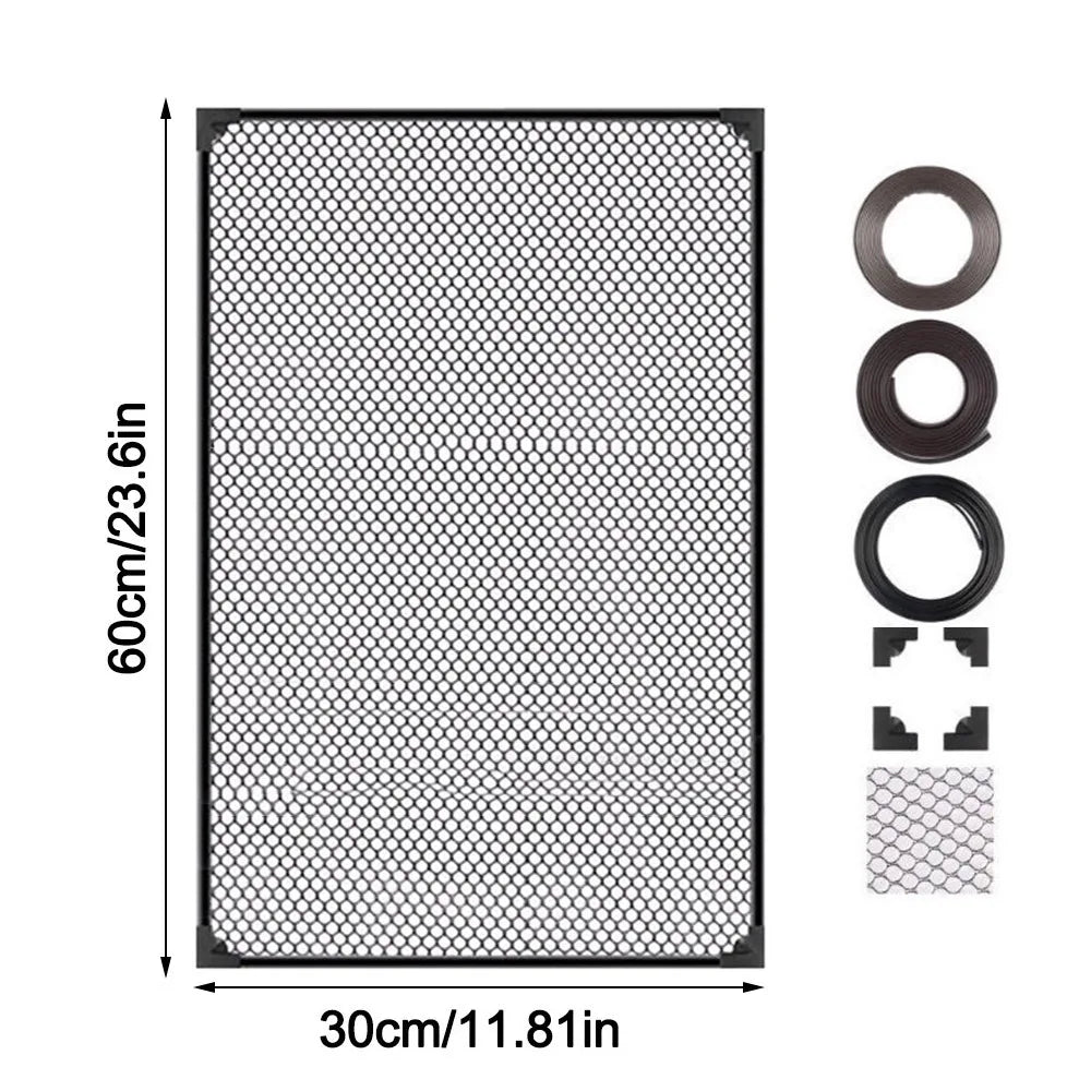 Magnetic Mesh Aquarium Lid Cover – Anti-Jump Fish Tank Net Aquarium Lid Cover Axl 60-30cm