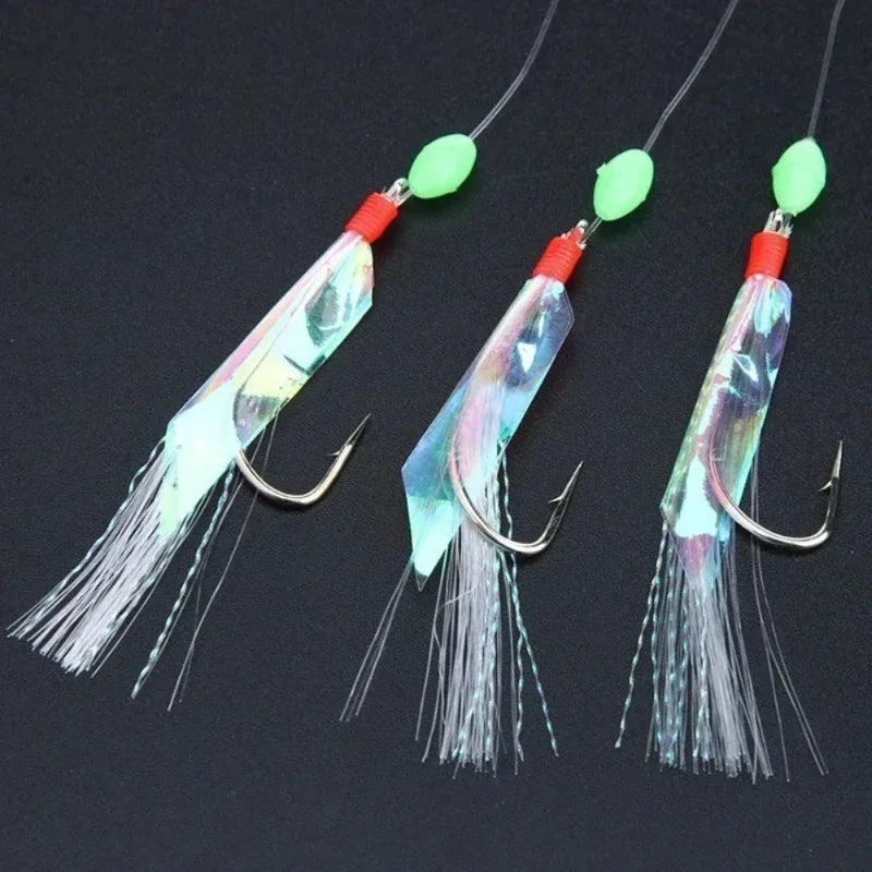 5-Pack Soft Shrimp Fishing Lures with Crystal Barbed Hooks Fishing Lure Set Axl