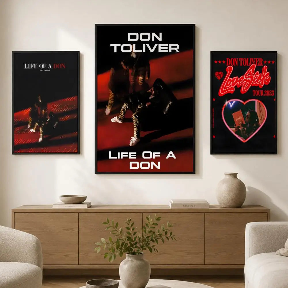 Don Toliver Waterproof PVC Wall Poster – Peel & Stick HD Art Wall Art Poster Axl