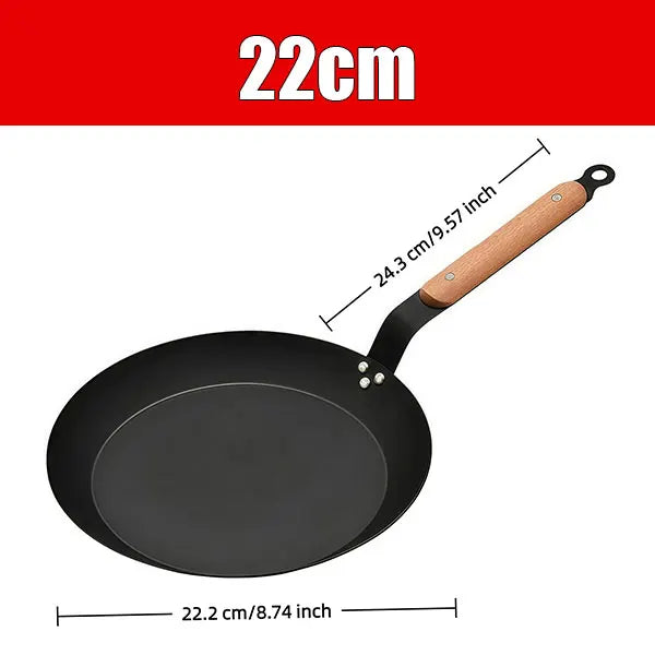 PGY Carbon Steel Skillet – Hammered Non-Stick Frying Pan Carbon Steel Skillet Axl 22cm