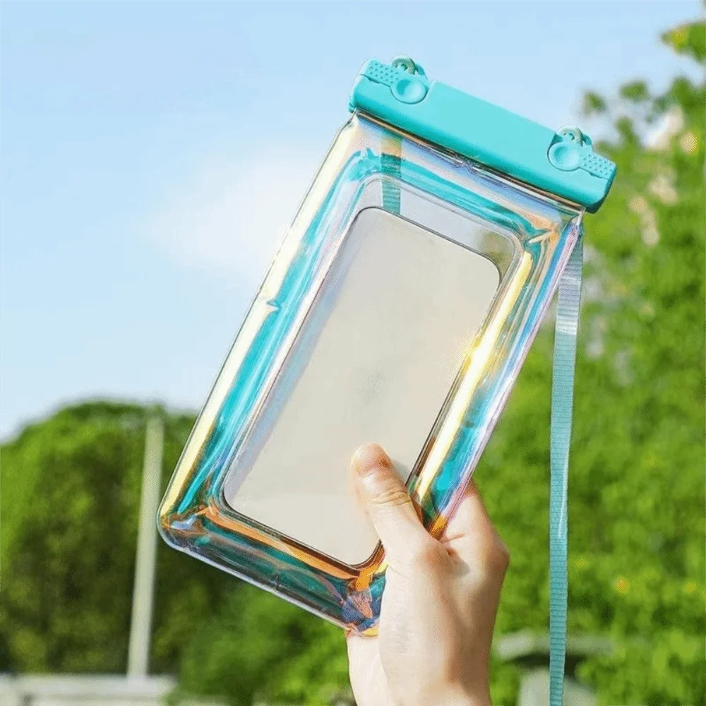 Waterproof Phone Pouch – Floating Airbag Touchscreen PVC Bag Waterproof Phone Pouch Axl Blue