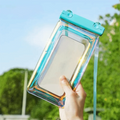 Waterproof Phone Pouch – Floating Airbag Touchscreen PVC Bag Waterproof Phone Pouch Axl Blue