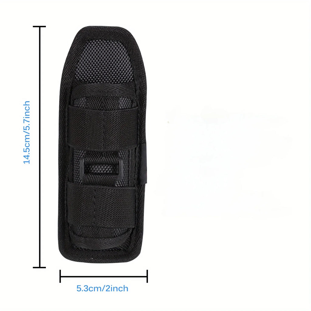 Tactical Oxford Flashlight Holster with Rotating Waist Strap Flashlight Holster Case Axl